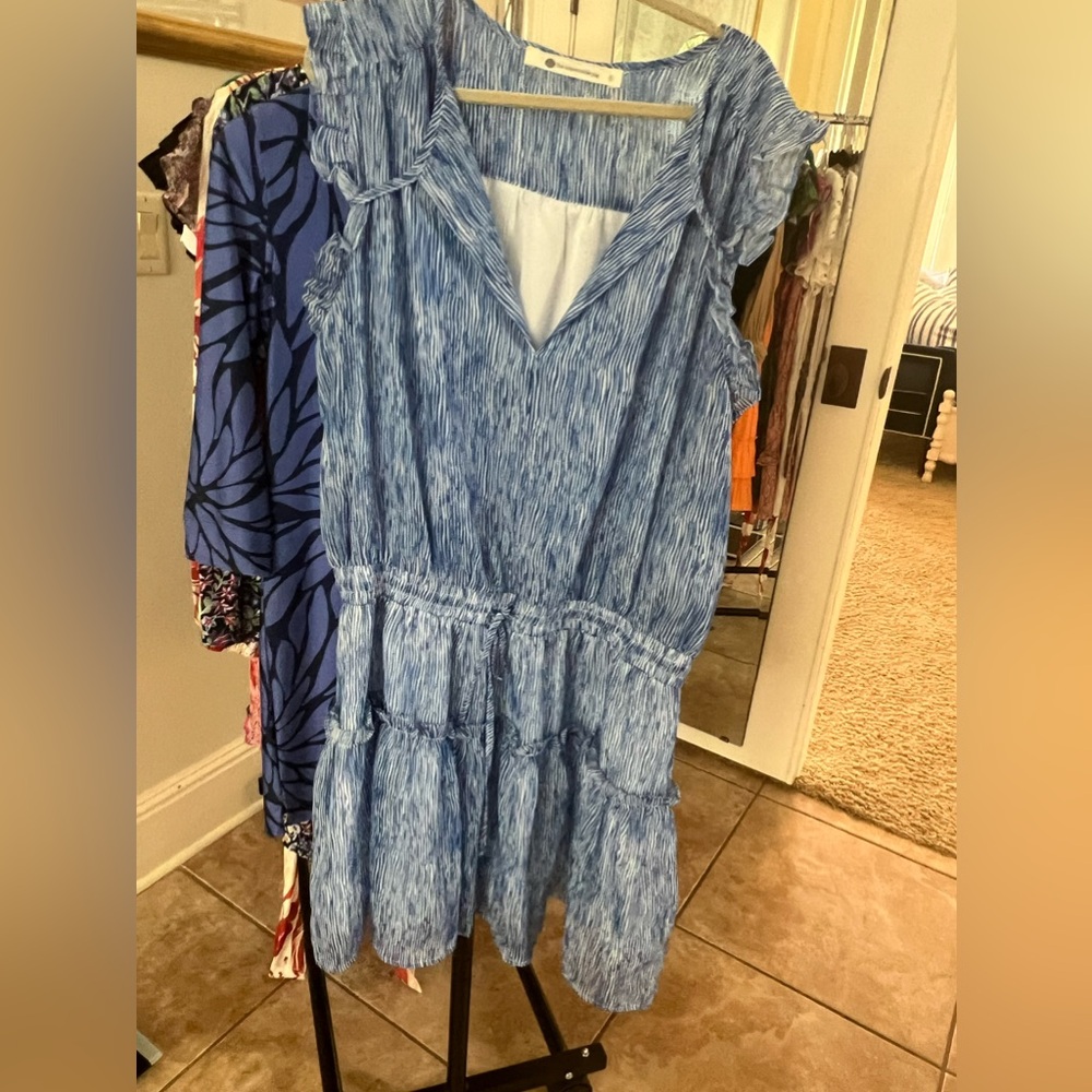 Blue striped impeccable pig dress